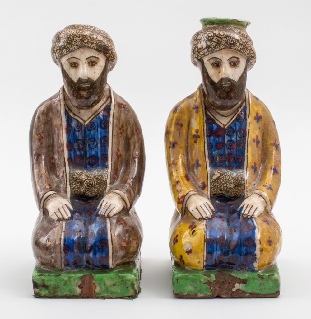 PAIR OF TURKISH IZNIK-GLAZED