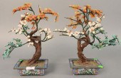 PAIR OF TURQUOISE HARDSTONE TR