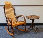 PAIR OF TWIG AND OAK ARM ROCKE