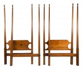 PAIR OF TWIN-SIZE PENCIL-POST