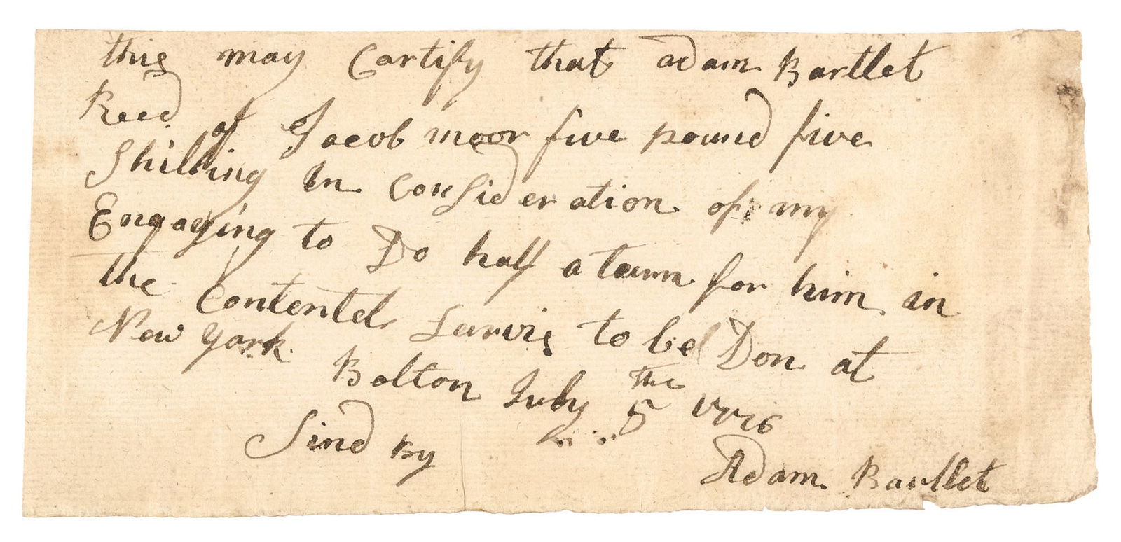PAIR OF TWO HISTORIC JULY 5, 1776
