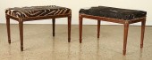 PAIR OF UPHOLSTERED BENCHES CO