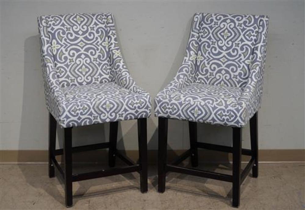 PAIR OF UPHOLSTERED BREAKFAST