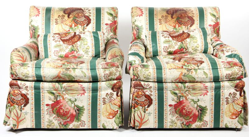 Pair of Upholstered Club