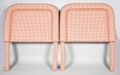 PAIR OF UPHOLSTERED TWIN HEADB