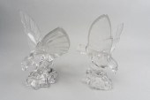 PAIR OF VAL ST. LAMBERT GLASS