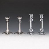 PAIR OF VAL ST. LAMBERT CRYSTA