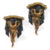 PAIR OF VENETIAN BLACKAMOOR FI