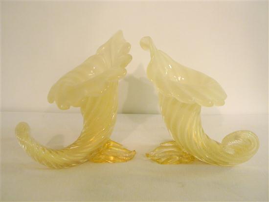 Pair of Venetian glass