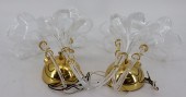 PAIR OF VENETIAN GLASS SCONCES