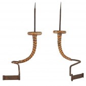 PAIR OF VENETIAN PRICKET WALL