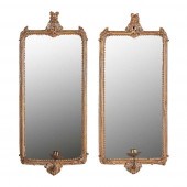 PAIR OF VENETIAN SILVERED GIRO