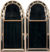 PAIR OF VENETIAN STYLE MIRRORS