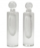 PAIR OF VENINI MURANO GLASS DE