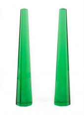 PAIR OF VENINI MURANO GLASS OC