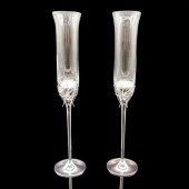 PAIR OF VERA WANG CHAMPAGNE FL