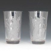 PAIR OF VERLYS CRYSTAL "SEASON