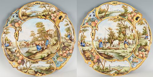 PAIR OF VERY LARGE ITALIAN