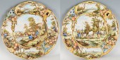 PAIR OF VERY LARGE ITALIAN CER