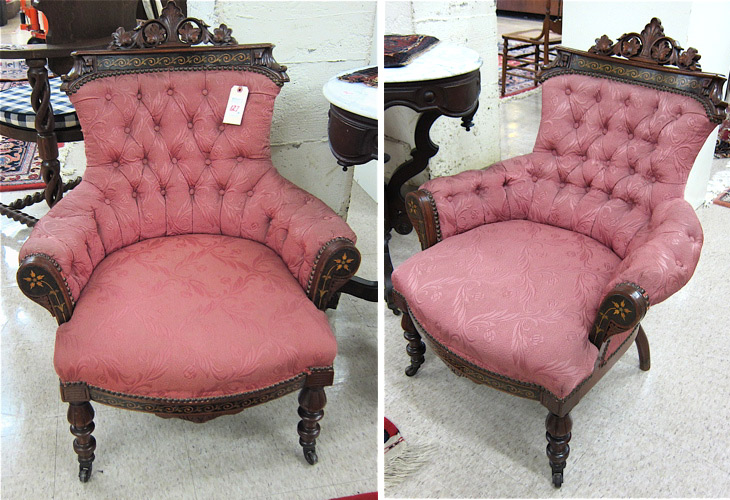 PAIR OF VICTORIAN ARMCHAIRS