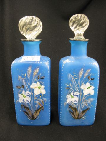 Pair of Victorian Art Glass Dresser