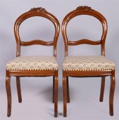 PAIR OF VICTORIAN BALLOON BACK
