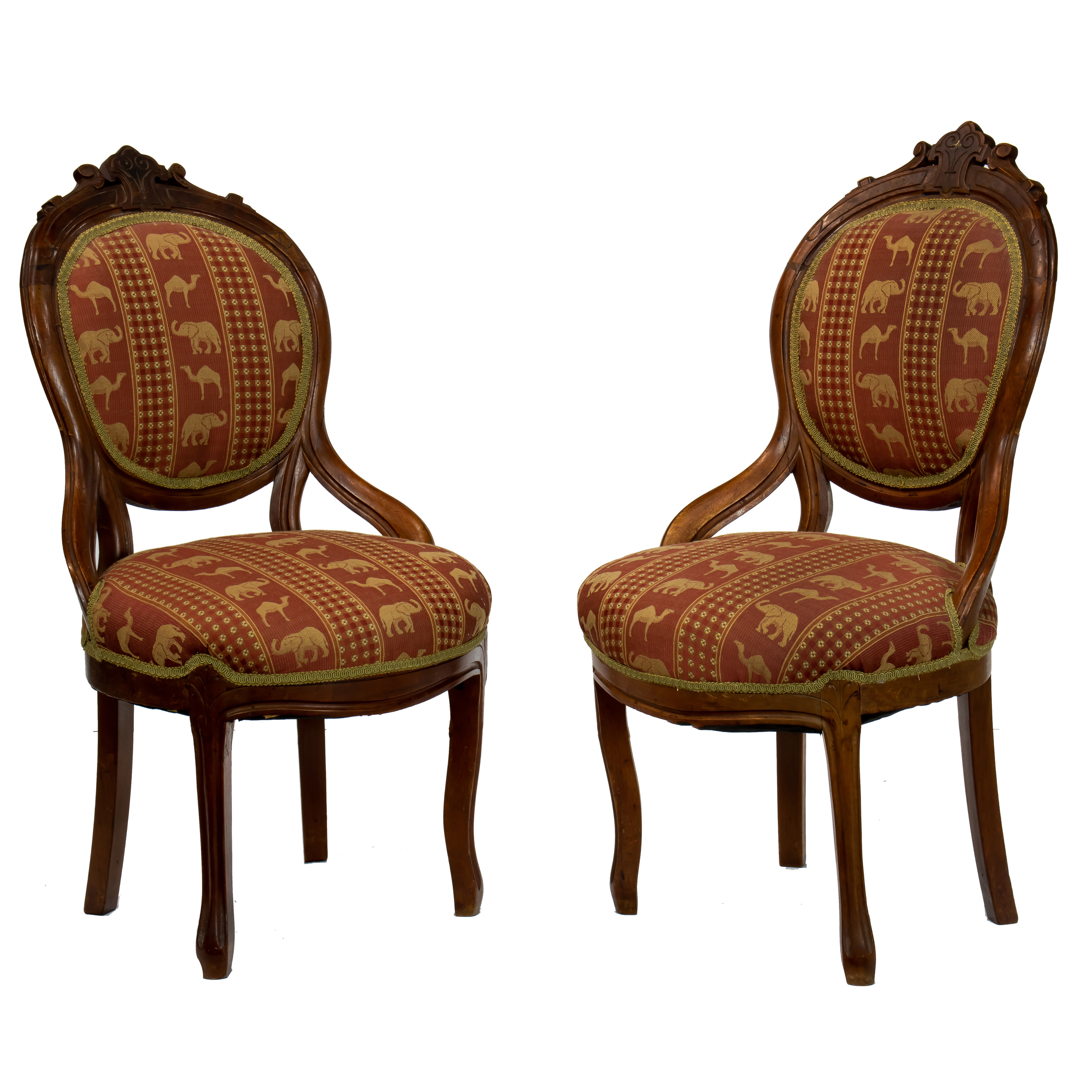 PAIR OF VICTORIAN BALLOON BACK SIDE