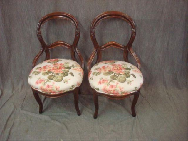 Pair of Victorian Balloon Back