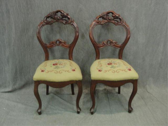 Pair of Victorian Carved Balloon