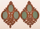 PAIR OF VICTORIAN CARVED WALNU