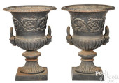 PAIR OF VICTORIAN CAST IRON GA