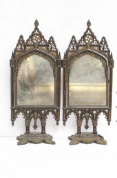 PAIR OF VICTORIAN CAST IRON DR