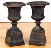 PAIR OF VICTORIAN CAST IRON GA