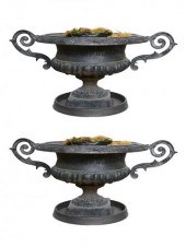 PAIR OF VICTORIAN CAST IRON GA