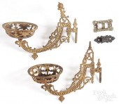 PAIR OF VICTORIAN CAST IRON FL