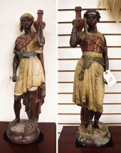 PAIR OF VICTORIAN COLD-PAINTED