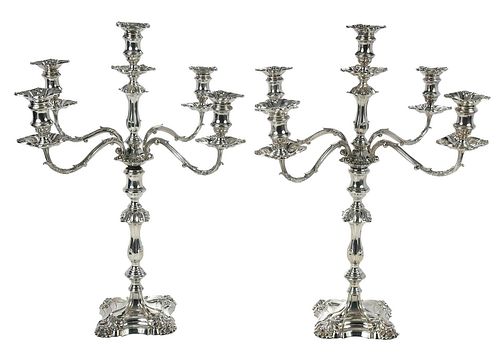 PAIR OF VICTORIAN ENGLISH SILVER