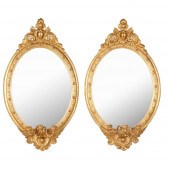 PAIR OF VICTORIAN GILTWOOD AND