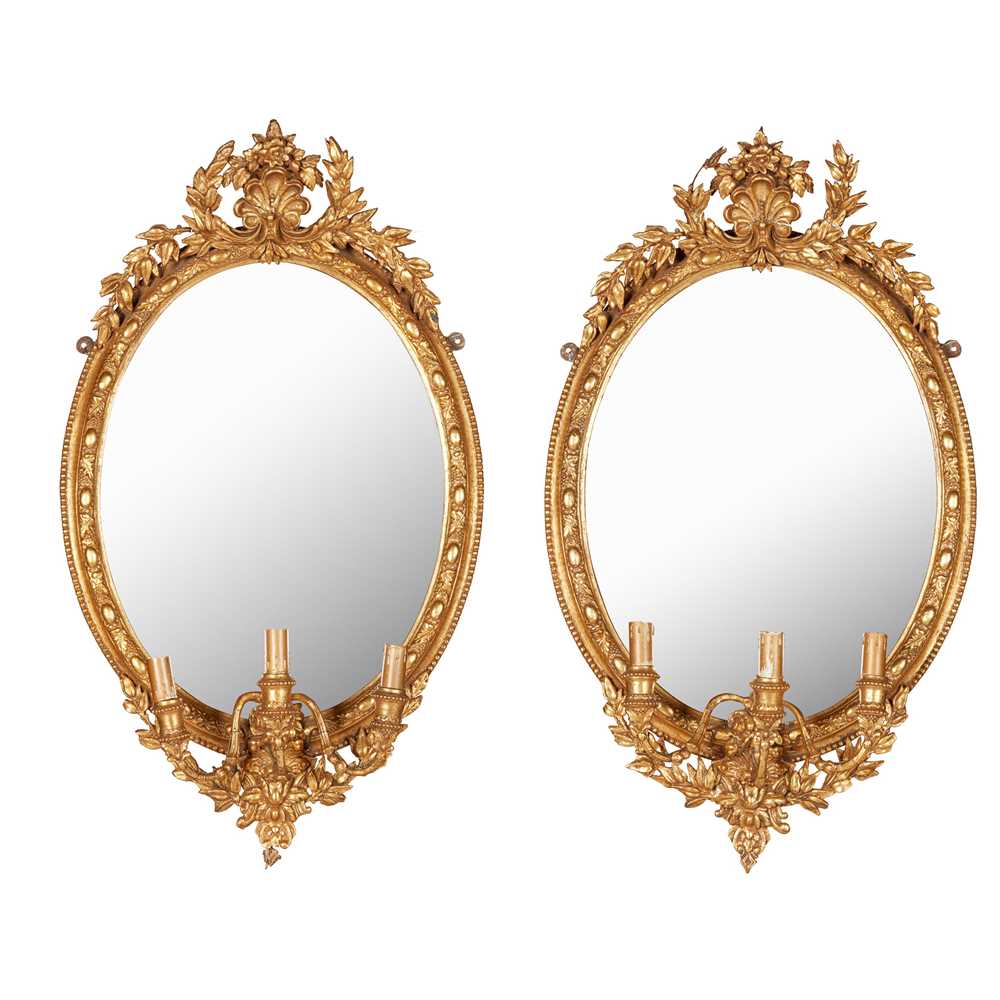 PAIR OF VICTORIAN GILTWOOD