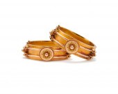 PAIR OF VICTORIAN GOLD BRACELE