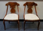 PAIR OF VICTORIAN GONDOLA STYL
