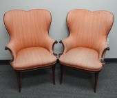 PAIR OF VICTORIAN MAHOGANY SAL