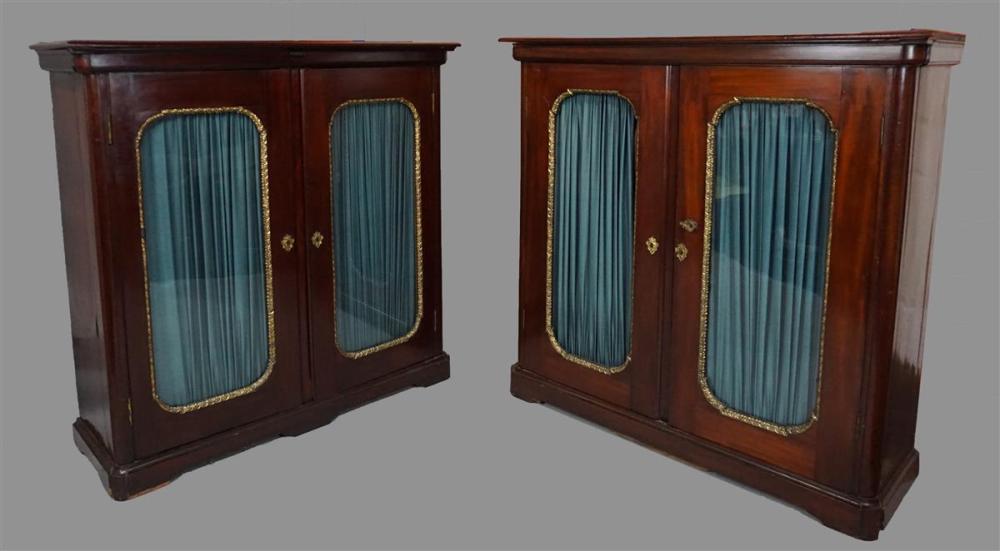 PAIR OF VICTORIAN MAHOGANY TWO DOOR