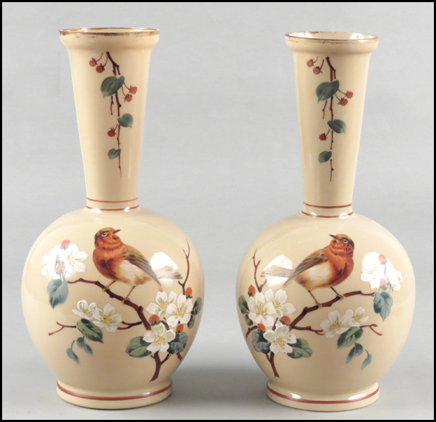 PAIR OF VICTORIAN PAINTED BRISTOL