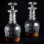 PAIR OF VICTORIAN PAPIER MACHE