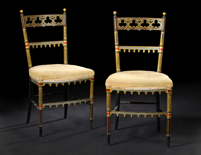 Pair of Victorian Polychrome