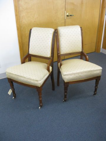 Pair of Victorian Side Chairs.