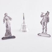 PAIR OF VICTORIAN SILVER FIGUR