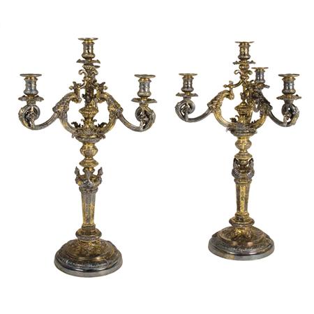 Pair of Victorian Silver Gilt