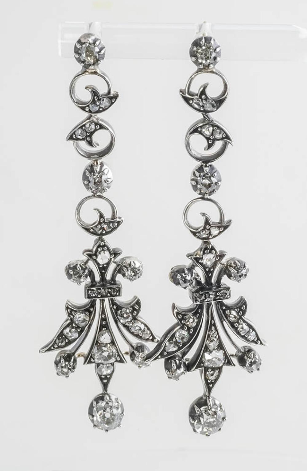 PAIR OF VICTORIAN SILVER-TOPPED,